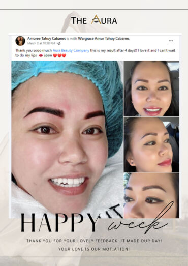 Client's feedback after Pixel Brows and PMU Eyeliners 3