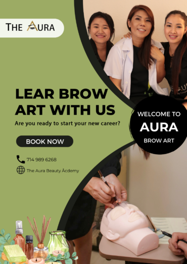 Learn how to draw brows from the scratch at The Aura Beauty