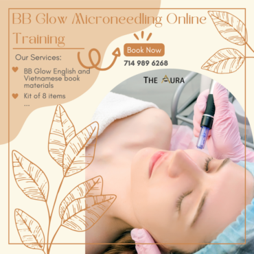 What is in the BB Glow online course at Aura Beauty Company Orange County