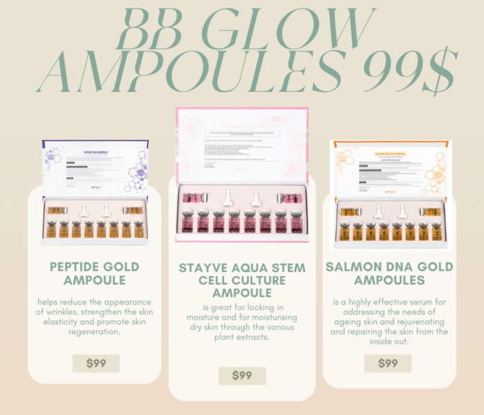 Discover the benefits of BB Glow Ampoules - Only $99 for flawless skin