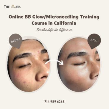 What is in the BB Glow online course at Aura Beauty Company Orange County