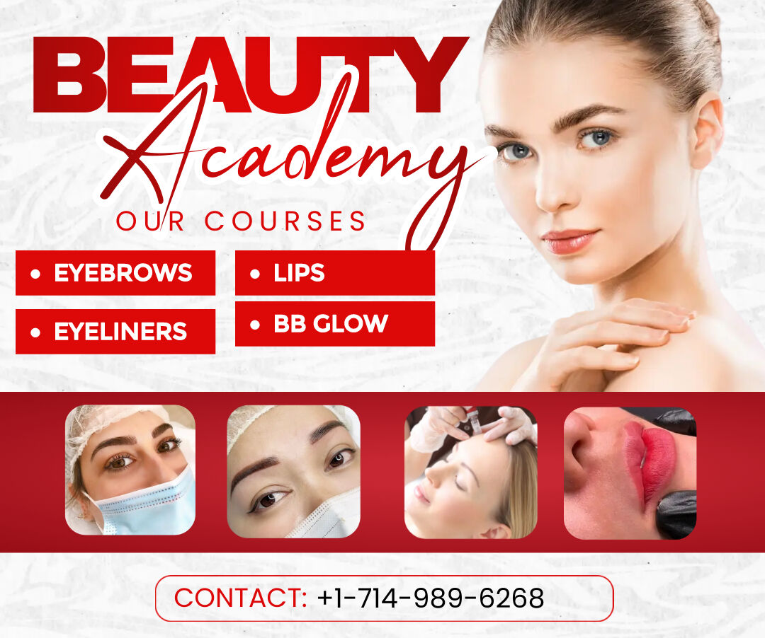 Becoming a Master in the beauty industry California PMU Brows - Sexy Lips - PMU Eyeliners - Eyelashes - Facial Treatments (Micro-needling, Micro-dermabrasion, ... & especially Collagen Productive Therapy).