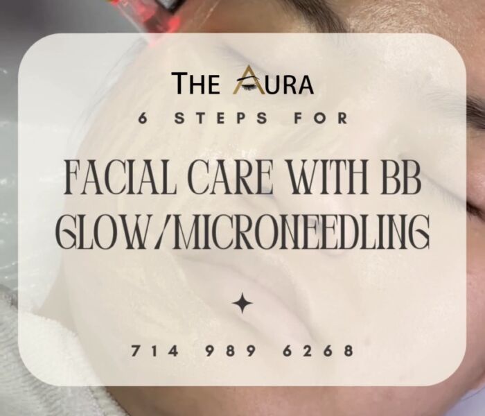 6️⃣ Steps for facial care with BB Glow/Microneedling