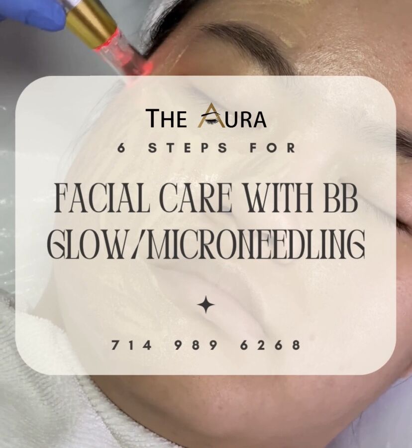 6️⃣ Steps for facial care with BB Glow/Microneedling