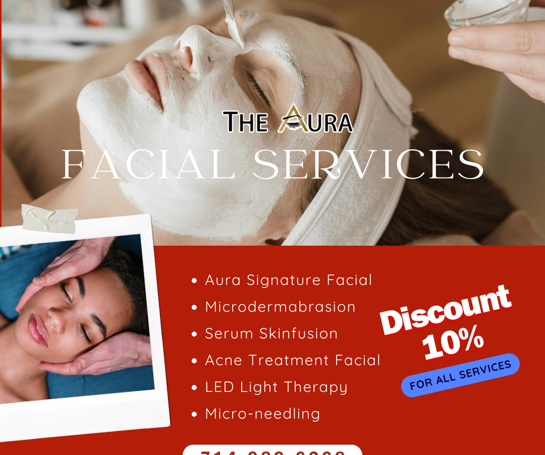 DISCOUNT 10% for all services at Aura Beauty