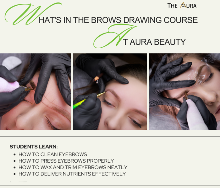 WHAT'S IN THE BROWS DRAWING COURSE AT AURA BEAUTY
