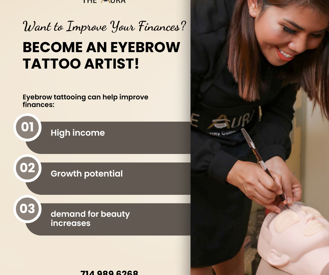 Want to Improve Your Finances? Become an Eyebrow Tattoo Artist!