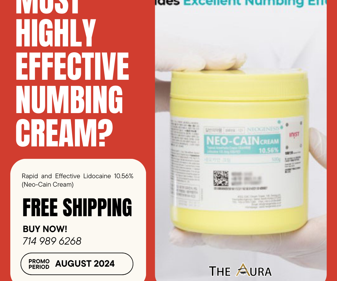 The best Numbing Creams - BEST SELLERS - Free Shipping with order over 50$! 📍 Rapid and Effective Neo-Cain Lidocaine Cream 10.56% - 500g 📍 Neo-pro cream 5% (Lidocaine & Prilocaine) - 30g Tube