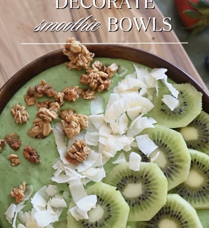 🍈Decorate smoothie bowl🍈