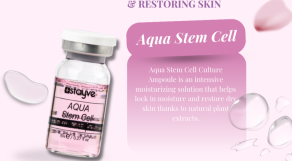 Aqua Stem Cell Culture Ampoule at The Aura – The Secret to Moisturizing & Restoring Skin