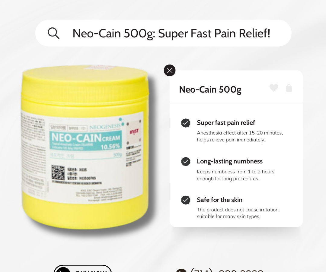 Neo-Cain 500g: Super Fast Pain Relief!