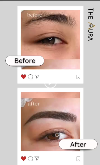 Sparse – pale – uneven eyebrows? See the results after eyebrow sculpting now!