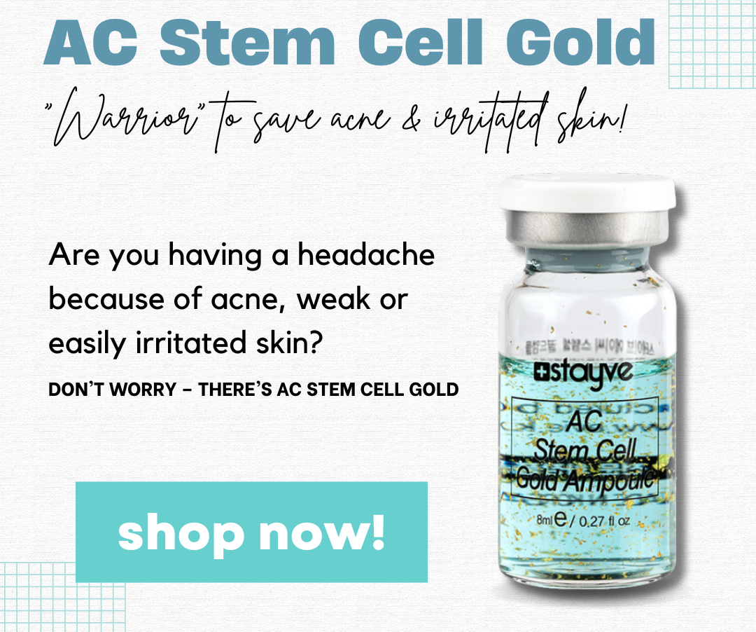 AC Stem Cell Gold – “Warrior” to save acne & irritated skin!