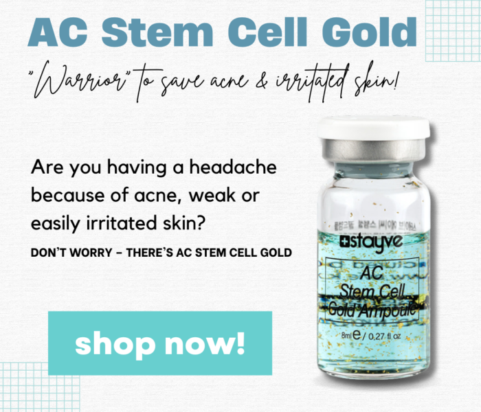 AC Stem Cell Gold – “Warrior” to save acne & irritated skin!