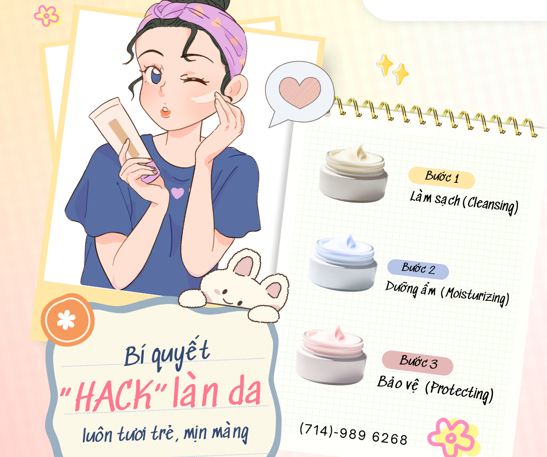 Bí quyết “HACK” làn da luôn tươi trẻ, mịn màng