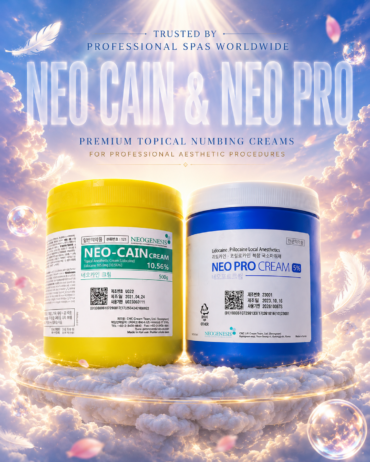 What do professional spas use? Neo Cain 10.56% & Neo Pro 5%