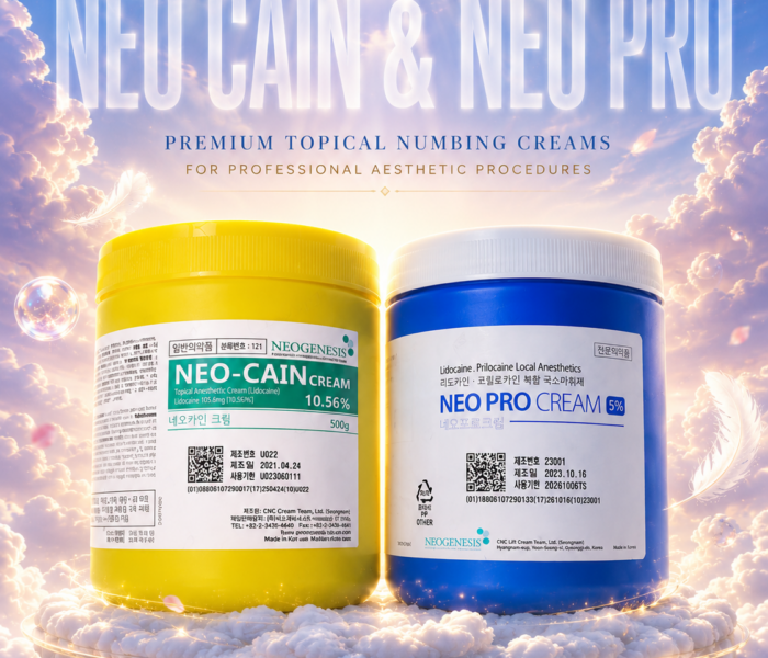 What do professional spas use? Neo Cain 10.56% & Neo Pro 5%